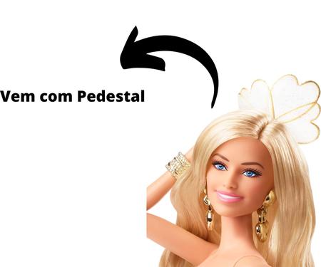 Boneca Barbie Colecionável - Macacão Disco Dourado - Barbie O