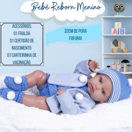 Boneca Reborn Real Cheirinho De Bebê Talco - Chic Outlet