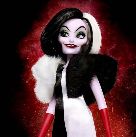 Imagem de Boneca Colecionável Vilã Cruella De Vil Com Acessórios - Infantil 101 Dálmatas Disney - Hasbro