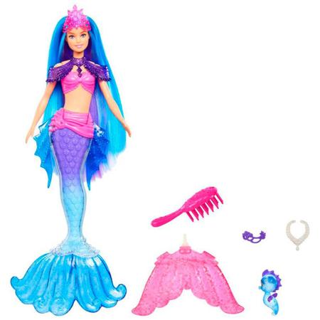 Boneca Barbie Sereia Mermaid Power Malibu Azul - Mattel - Casa Joka