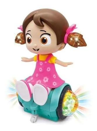 Imagem de Boneca dançante brinquedo elétrica, meninas, projetor, efeito, 360 graus, rotação, brinquedos, carro, luzes musica