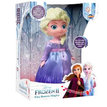 Boneca Dançarina Frozen 2 Elsa Com Música Do Filme Luzes A partir de 3 Anos  Disney Toing - Baby&Kids