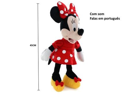 Minnie Pelúcia 45cm Boneca Gigante Vestido - Minie Brinquedo - Pelúcia -  Magazine Luiza