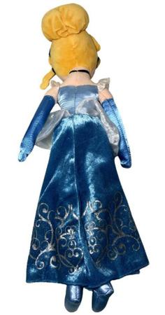 Imagem de Boneca De Pelúcia Hipoalergênica Grande Princesa Cinderela Tradicional 50 cm Desenho Cinderella Disney - Long Jump