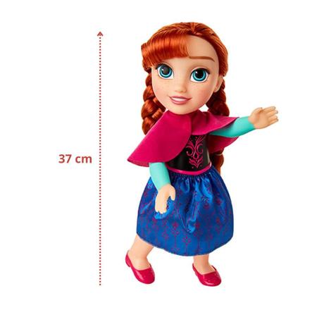 Boneca Frozen Kit Anna Elsa + Olaf Passeio Vinil Disney