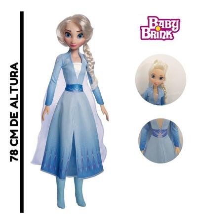 Boneca Elsa Articulada Grande 60 Cms Frozen 2 Baby Brink – Maior Loja de  Brinquedos da Região