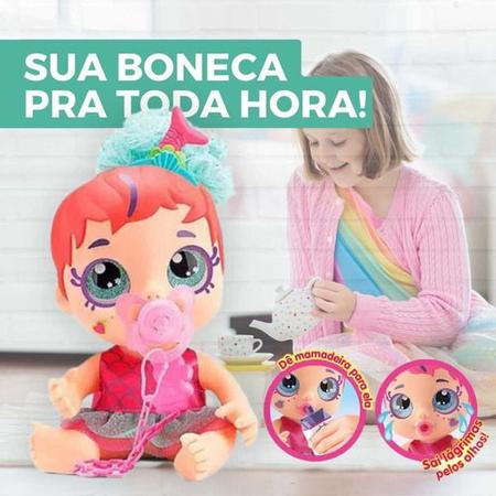 Imagem de Boneca Diver Surprise  Baby Mama E Chora Sai Lágrimas Com Chupeta de LED 