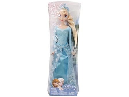 Boneca Frozen - Princesa Elsa Cantora Neve Brilhante Luxo - MP