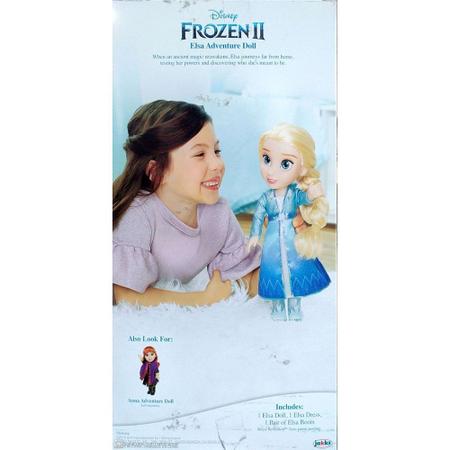 Boneca da Elsa Frozen Viagem Articulada Detalhes Delicados 37cm +De 3 Anos  Mimo Toys - 6485 - Distribuidora Tropical Santos