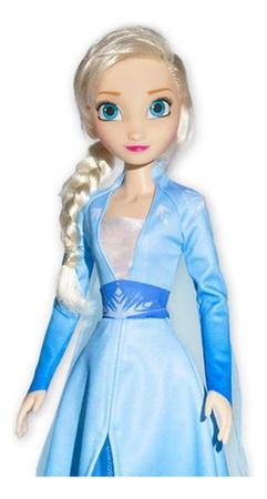 Imagem de Boneca Elsa Frozen 2 Grande 55 Cm Disney Original Princesa