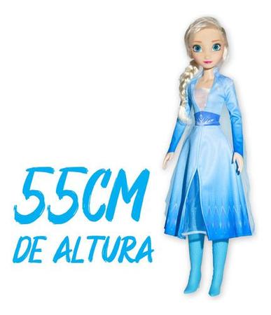 Imagem de Boneca Elsa Frozen 2 Grande 55 Cm Disney Original Princesa