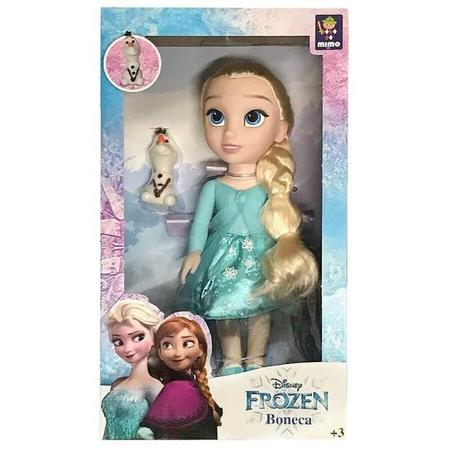 Brinquedo Boneca Frozen Elsa 37cm Passeio Com Olaf Infantil +3 anos  Articulada Mimo Toys - 6487 - Bonecas - Magazine Luiza