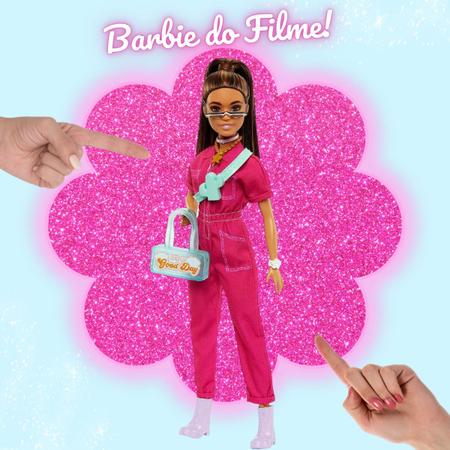 Imagem de Boneca Filme Barbie Terno De Moda Rosa com Acessórios