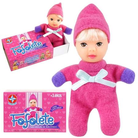 Imagem de Boneca Fofolete Coleção Completa Kit 6 Bebezinhas Estrela