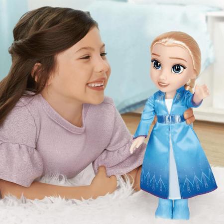 Boneca Frozen Elsa Articulada Com 35cm Disney Multikids