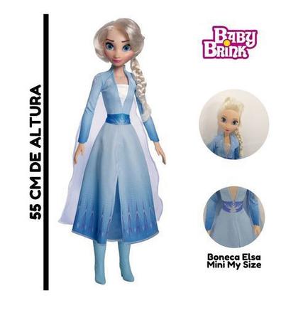 Boneca Frozen 2 Elsa 55Cm Disney Original Baby Brink 1740 em Promoção na  Americanas