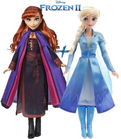 Boneca Frozen Elsa E Anna gigante brinquedo Disney 80cm - BABY