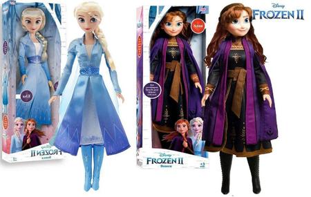 Bonecas Ana e Elsa Gigantes - FROZEN 2