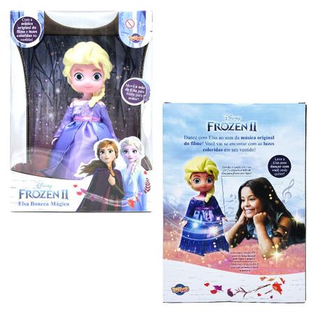 Boneca Frozen Elsa Musical Dançarina Disney Presente Menina
