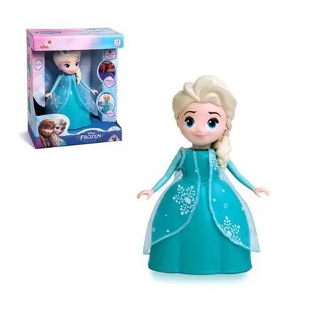 Boneca Frozen Elsa Princesa Disney Musical Brinquedo Elka