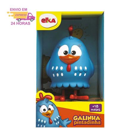 Imagem de Boneca Galinha Pintadinha 14cm Vinil Macio Série Brinquedos de Meninas e Menino Elka