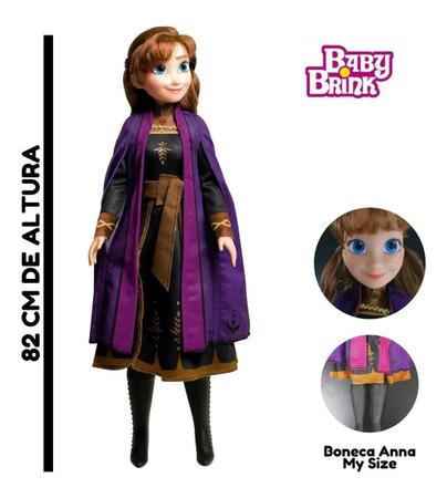 Boneca Gigante Disney Frozen Anna 75cm.