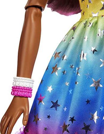 Imagem de Boneca grande Barbie com cabelo castanho escuro, 28 polegadas de altura, Ra