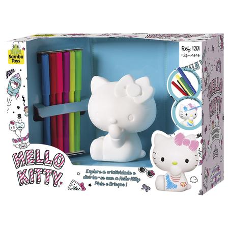 Boneca Hello Kitty Para Colorir Com Canetinhas Para Pintar - Samba