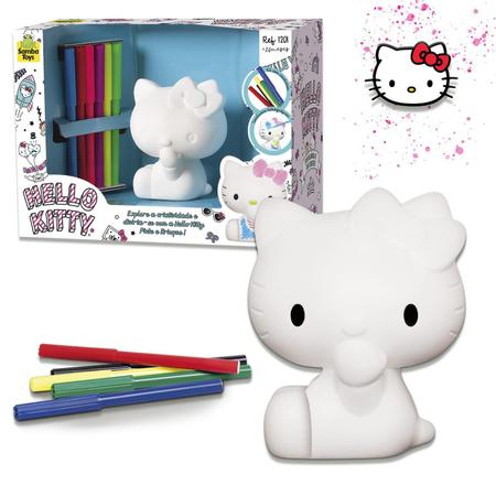 Boneca Hello Kitty Para Colorir Com Canetinhas Para Pintar em