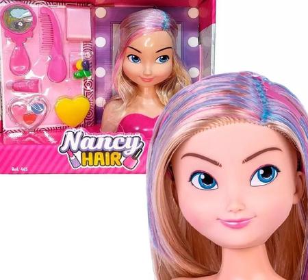 Boneca Nancy Hair Busto Para Pentear E Maquiar 465 - Super Toys - Bonecas -  Magazine Luiza