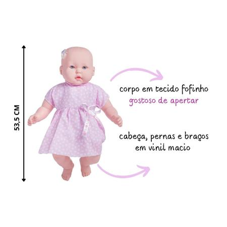 Imagem de Boneca Infantil Criança Menina Gabi Realista Super Toys 330