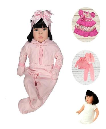 Boneca Bebe Reborn Realista Morena Boneca Kawaii + 23 Itens - Cegonha  Reborn Dolls - Bonecas - Magazine Luiza