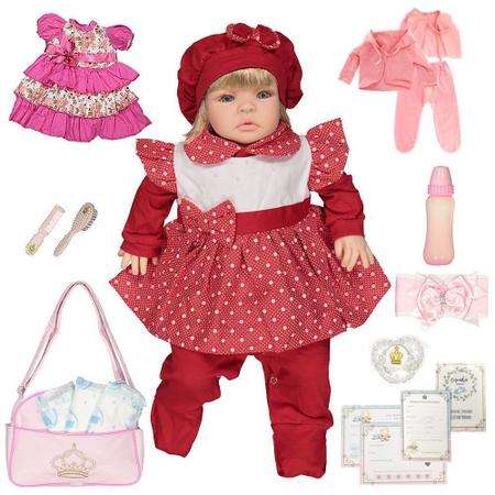 Boneca Kawaii Tipo Reborn C/ Bolsa Maternidade + 23 Itens - Cegonha Reborn  Dolls - Bonecas - Magazine Luiza