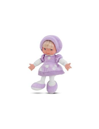 Imagem de Boneca Little Baby Fashion Lilás 28 Cm Antialérgica