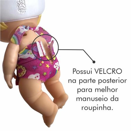 Imagem de Boneca Little Dolls Bichinhos Brinquedo Bebê Come Papinha Faz Caquinha Unicórinio