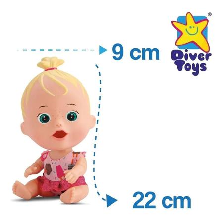 Boneca Little Dolls Brincar de Papinha - Diver Toys Imagem de Boneca Little Dolls Brincar de Papinha