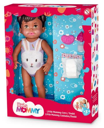 Imagem de Boneca Little Mommy Alive Cuidados Negra Mattel Baby