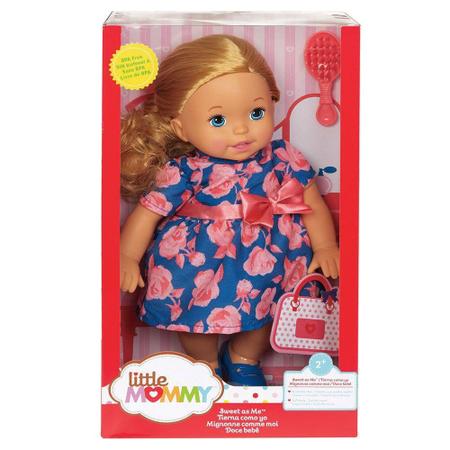 Roupa Roupinha De Boneca Little Mommy Vestido Azul Original