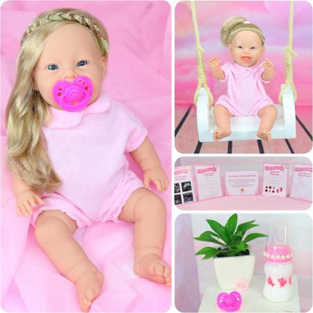 Boneca Lolita Corpo Silicone Tipo Beb Reborn Realista Bebe