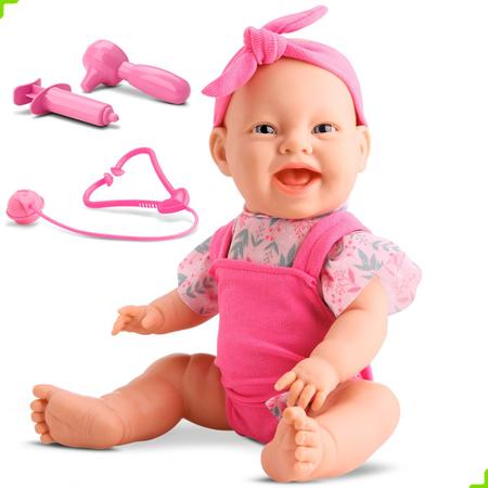 Imagem de Boneca Lovely Babies Dodoi Bebe Bambola Grande 34 Cm