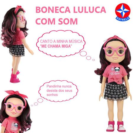 Boneca Luluca r C/ Som - Fala e Canta- 38cm - Estrela