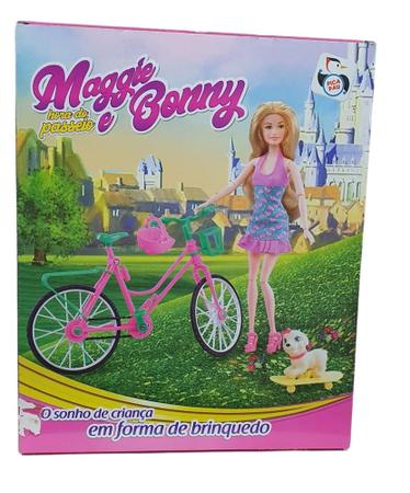 Boneca com Bicicleta Paty Bike Pet Pica Pau - Brinkpell