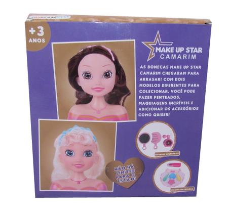 Brinquedo Boneca Make Up Star Super Camarim Com Acessórios e Maquiagem  Sortida Multikids - BR1503 - Distribuidora Tropical Santos