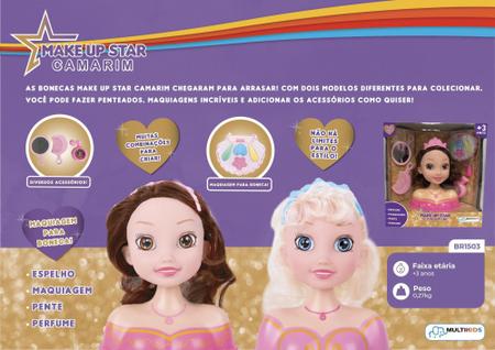 Boneca Make Up Star Super Camarim Com Maquiagem e Acessorios em Promoção na  Americanas