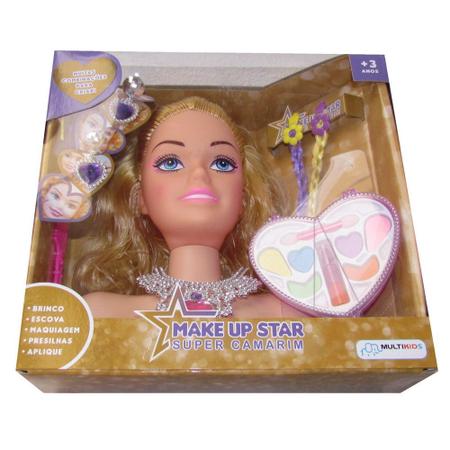 Boneca Make Up Star Super com Camarim para pentear - BR1502 em