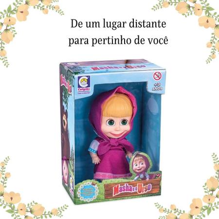 Boneca Desenho Masha E O Urso Infantil Brinquedo Original no Shoptime