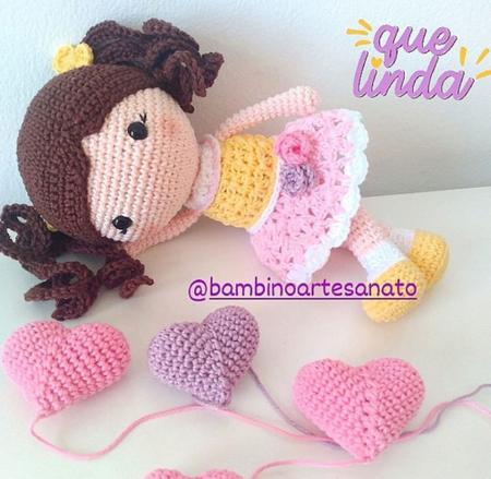 Boneca Mel Amigurumim Croche Para Quarto De Bebe Quarto De Bebe Completo Magazine Luiza