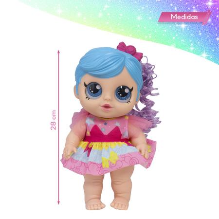 Imagem de Boneca Menina Rainbow Surprise Articulada Fofa Olhos Grandes