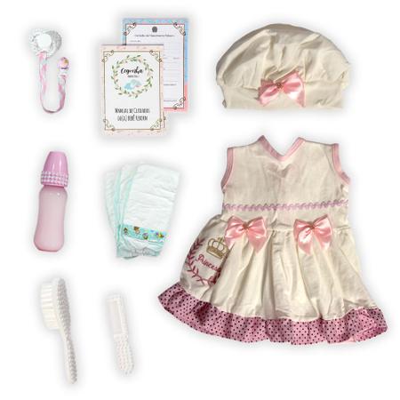 Boneca Baby Grande com Roupa de Xodo Bege Realista - Cegonha Reborn Dolls -  Boneca Reborn - Magazine Luiza