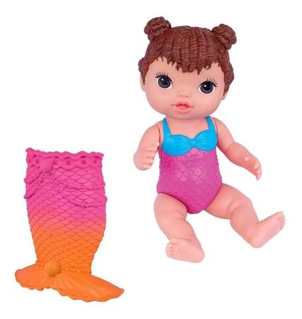 Imagem de Boneca Minha Sereia Baby Collection Alive - Todas As Cores - Supertoys